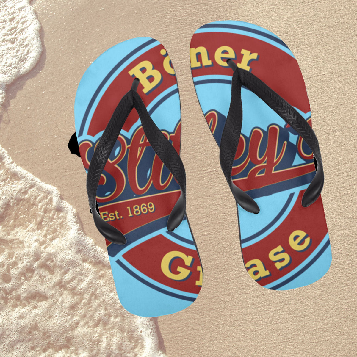 Stitley's robins egg blue flipflops