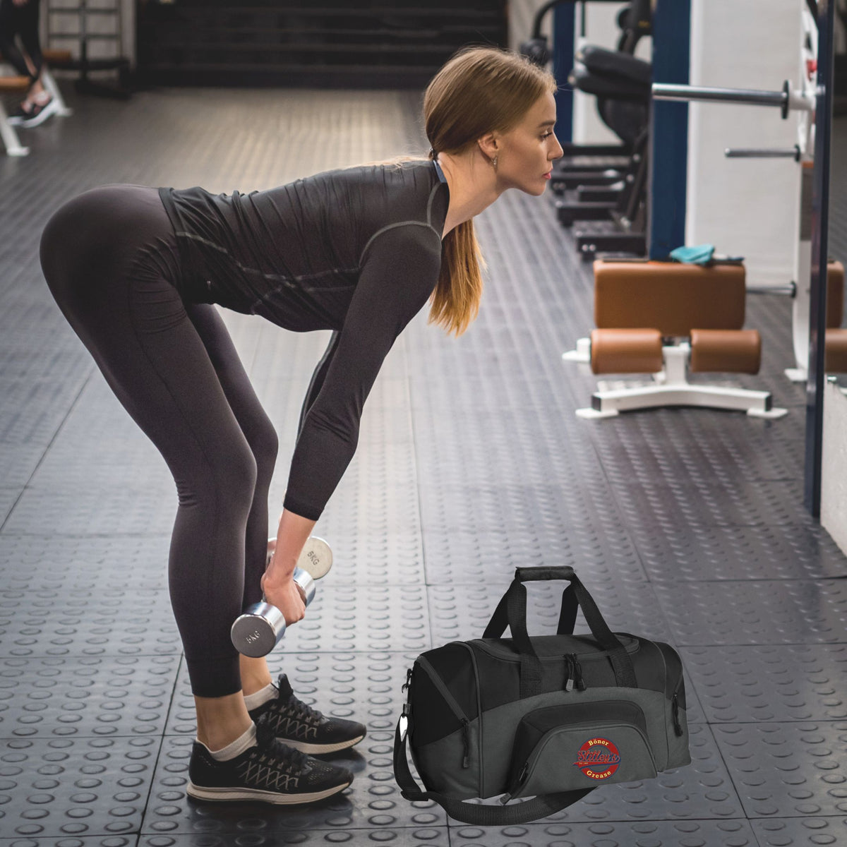 Don't get bent over by cheap immitations.  Insist on the Stitley's small gray duffel.